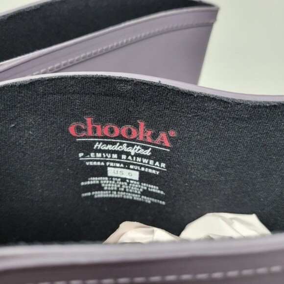 NWOB Chooka's Versa Prima Wide Calf Mulberry Rainboots 6 - Picture 8 of 8